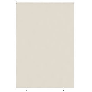 Outsunny Roletă exterioară rulou 2,4 x 1,6 m roletă opacă verticală protecție vizuală retractabilă impermeabilă, anti-UV30+, crem | Aosom Romania