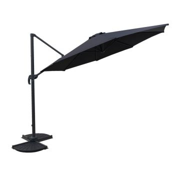 Umbrelă de soare gri 300x300 cm Deluxe – Garden Pleasure
