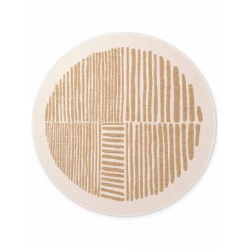 Covor pentru exterior Èu0099i interior crem/Ã®n culoare naturalÄrotund Ã¸ 200 cm Haringey Bounds âu0080Ted Baker