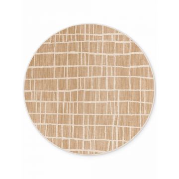 Covor pentru exterior Èu0099i interior crem/Ã®n culoare naturalÄrotund Ã¸ 200 cm Haringey Crouch âu0080Ted Baker