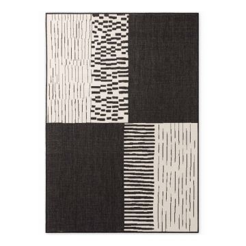 Covor pentru exterior Èi interior negru/crem 200x300 cm Haringey Acacia âTed Baker