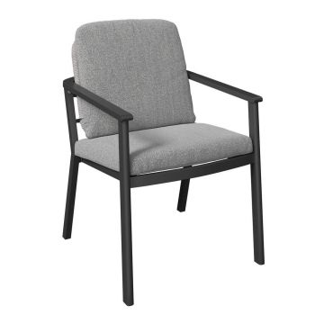 Fotoliu Pentru Grădină in metal, textil antracit, gri