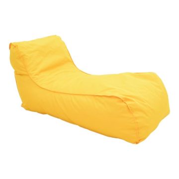 Fotoliu puf bean bag Lara, galben, 60x150x40 cm