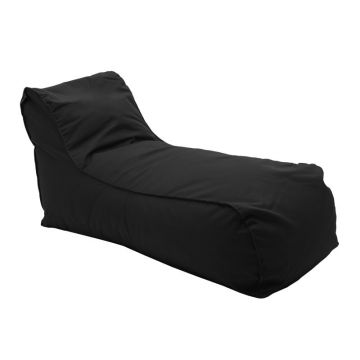 Fotoliu puf bean bag Lara, negru, 60x150x40 cm