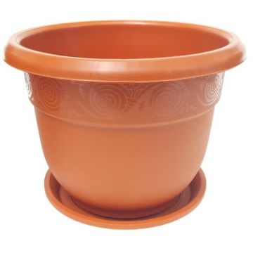 Ghiveci cu Tava, Nr. 10, Sterk Plast