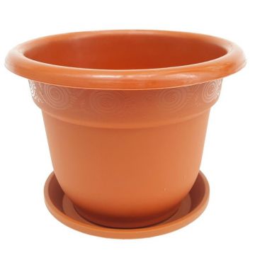 Ghiveci cu Tava, Nr. 4, Sterk Plast