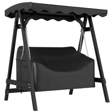 Outsunny Husă pentru leagăn de grădină 2 locuri, husă de protecție impermeabilă, rezistentă la vânt și la UV, material Oxford 420D | Aosom Romania