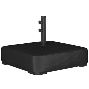 Outsunny Suport umbrelă 80 kg umplere cu nisip bază robustă pentru umbrele suspendate și tije de 48 mm Negru | Aosom Romania