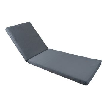 Pernă Șezlong Vertian, gri, 58x94x7 cm