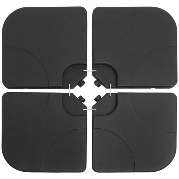 Suport baza umbrela 103x103cm, cu 4 elementi, umplere cu apa sau nisip