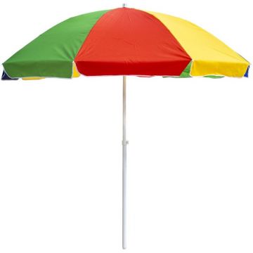 Umbrela Protectie Solara, Stalp 33 mm, Diametru 200 cm, Inaltime 200 cm, Multicolor