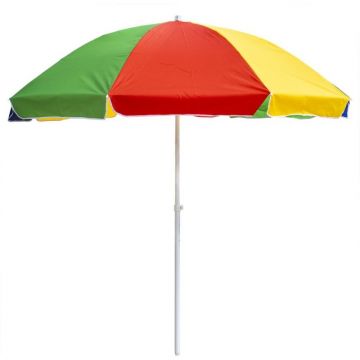 Umbrela Protectie Solara, Stalp 33 mm, Diametru 300 cm, Inaltime 260 cm, Multicolor