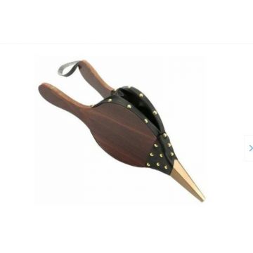 Ventilator Gratar, Piele Artificiala, 40 x 16 cm, Maner Lemn, Perfect Home