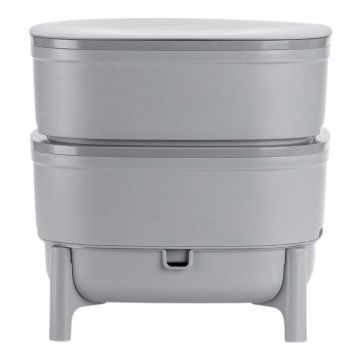 CoÈpentru compost gri 30 l Urbalive âu0080Plastia