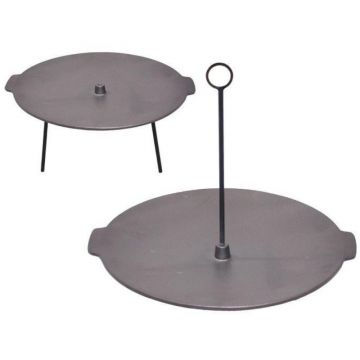 Disc de Grill din Fonta, 44 cm, Funstie Dubla, Perfect Home