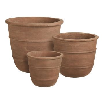 Ghivece 3 buc. din teracotÄÃ¸ 48 cm Kragholm âu0080House Nordic