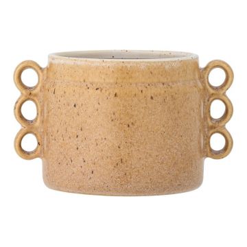 Ghiveci decorativ din gresie pictatÄmanual Ã¸ 15 cm Souri âu0080Bloomingville