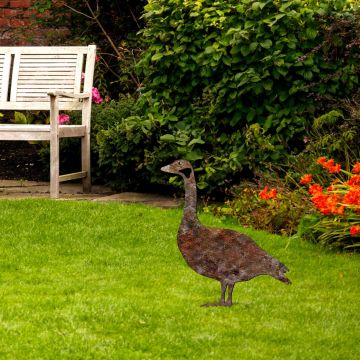 Obiect decorativ de grădină, Goose -A 01, 64x44 cm, Multicolor
