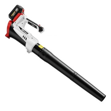 Outsunny Suflător Aspirator Tocător de Frunze 250 W cu Baterie 4000 mAh și Încărcător, 6 Viteze, 149 km/h, Alb | Aosom Romania