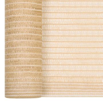 Plasa pentru intimitate, bej, 3,6x25 m, HDPE, 150 g/m²