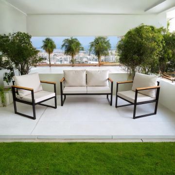 Set mobilier de gradina, Hanah Home, CPT5551-130, Bej