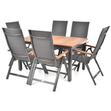 Set Mobilier Gradina Hecht Montana Set 6, Lemn Meranti, 1+6
