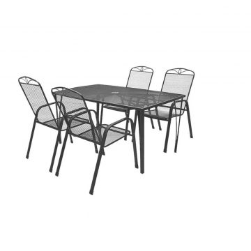 Set Mobilier Gradina Hecht Navassa Set 4, Aluminiu si Textilena