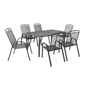 Set Mobilier Gradina Hecht Navassa Set 6, Aluminiu, 1+6