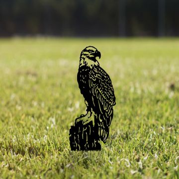 Obiect decorativ de grădină, Spy 01, 40x36 cm, Negru