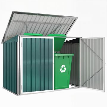 Outsunny căsuță pentru tomberoane, container pentru gunoi, căsuță pentru depozitare | Aosom Romania