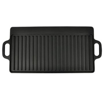 Plita Fonta Reversibila, 2 Fete 51 x 24 x 1.5 cm, Negru, Perfect Home