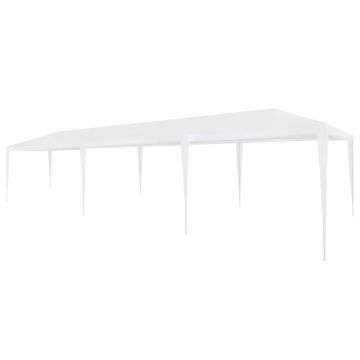 vidaXL Cort de petrecere, alb, 3 x 9 m, PE