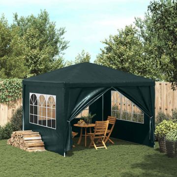 vidaXL Cort pentru petrecere, 3 x 3 m, verde