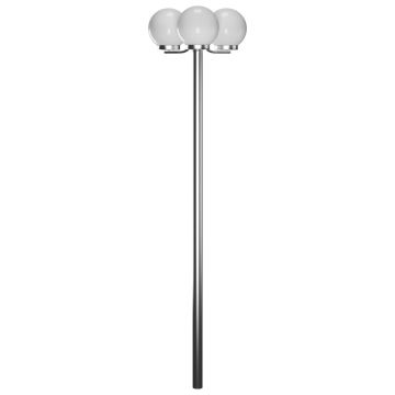 vidaXL Lampă de grădină cu stâlp, 3 lămpi, 220 cm