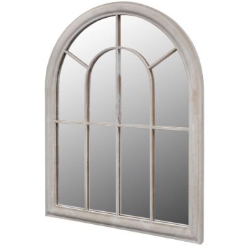 vidaXL Oglindă de grădină arcadă rustică 69x89 cm interior & exterior