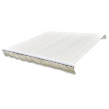 vidaXL Pânză de copertină, crem, 6 x 3 m, (cadrul nu este inclus)