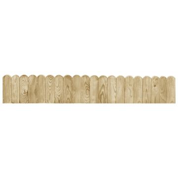 vidaXL Role de bordură, 2 buc., 120 cm, lemn de pin tratat