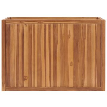 vidaXL Strat înălțat, 100 x 50 x 70 cm, lemn masiv de tec