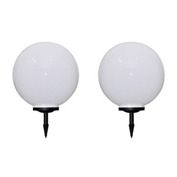 vidaXL Lămpi de exterior pentru alee LED 2 buc. 50 cm, cu țăruș de sol
