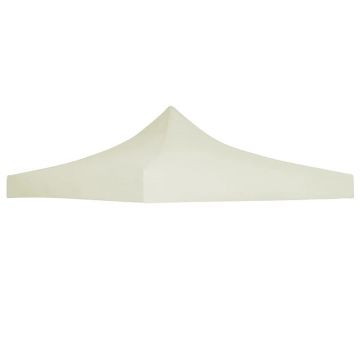 vidaXL Acoperiș cort de petrecere, crem, 3 x 3 m
