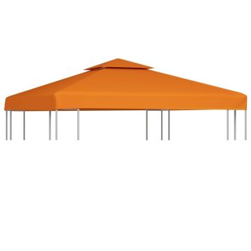 vidaXL Copertină rezervă acoperiș pavilion portocaliu 3x3 m 310 g/m²