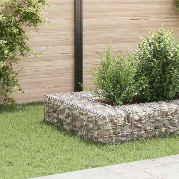 vidaXL Gabion cub strat înălțat, 30 x 30 x 30 cm, sârmă de oțel