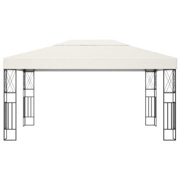 vidaXL Pavilion, crem, 3 x 4 m, material textil