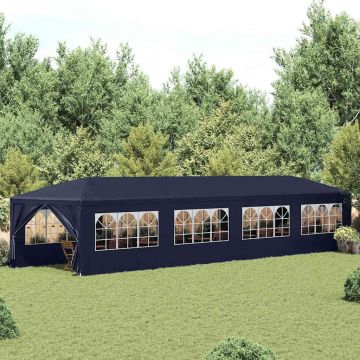 vidaXL Pavilion de grădină 3 x 12 m, albastru