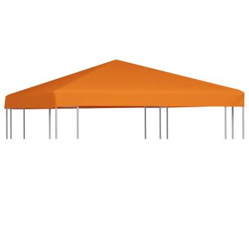 vidaXL Acoperiș de pavilion, 310 g/m², portocaliu, 3 x 3 m