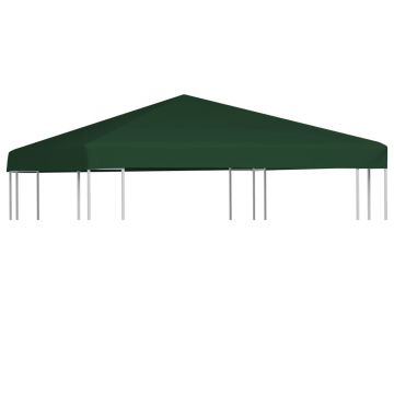 vidaXL Acoperiș de pavilion, 310 g/m², verde, 3 x 3 m