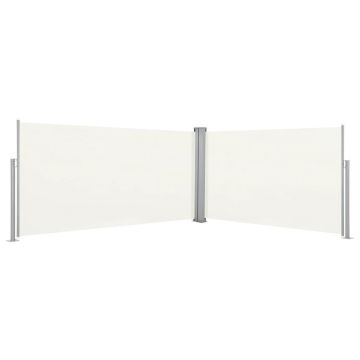 vidaXL Copertină laterală retractabilă, 160 x 600 cm, Crem