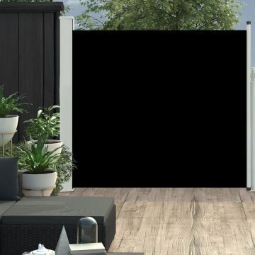 vidaXL Copertină laterală retractabilă de terasă, negru, 170 x 300 cm