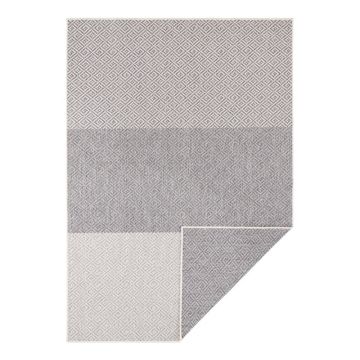 Covor reversibil adecvat interior/exterior NORTHRUGS Maui, 160 x 230 cm, gri deschis