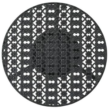 vidaXL Masă de bistro, negru, 40 x 70 cm, metal